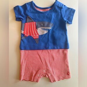 NWOT Joules Shark Romper